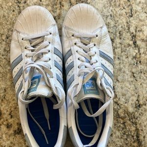 Adidas, baby blue/white - Men’s US11